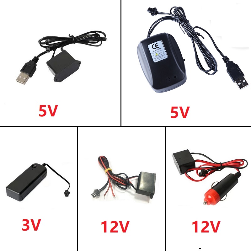 Led El Wire - DC 12V EL Linea USB Accendisigari