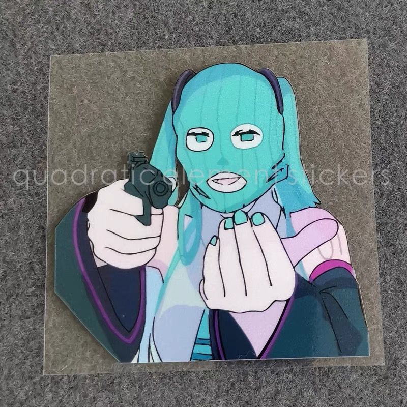 Cosplay Floating Prop - Adesivo per Moto Miku Impermeabile, Decorazione