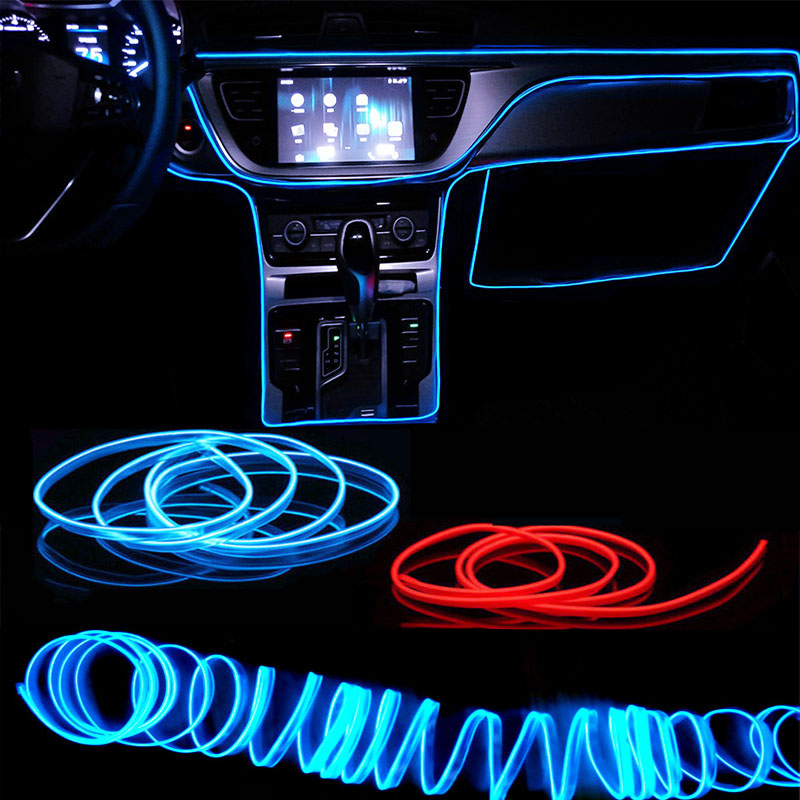 Led El Wire - 1M/3M/5M Interni Auto Lampada Decorativa A