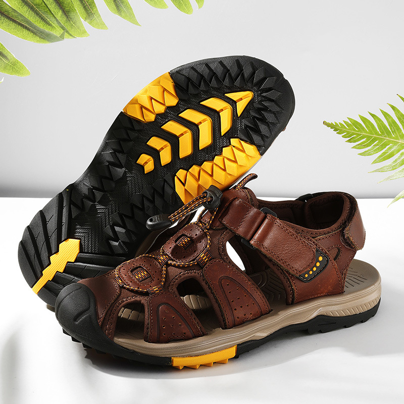 Velcro Hook Loop - Sandali da spiaggia all'aperto casual con