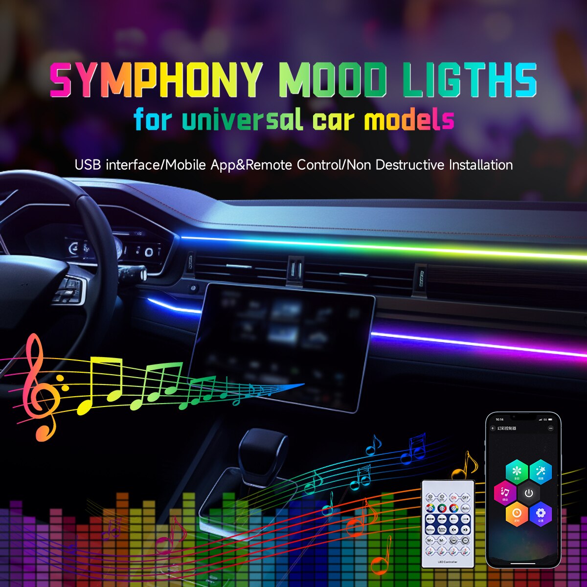 Led El Wire - Luce ambientale a LED per auto