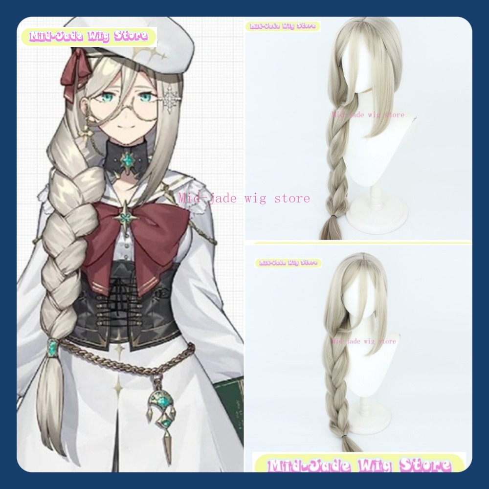 Prop En Cosplay - Parrucca Mid-jade Negozio Nijisanji EN Aia