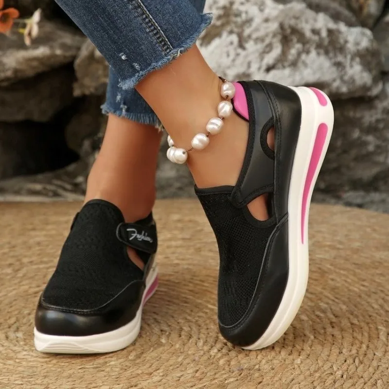 Sneakers da Donna con Plateau, - Velcro Hook Loop recensione e prezzo