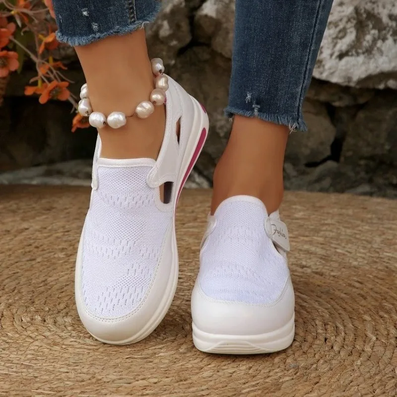 Sneakers da Donna con Plateau, - Velcro Hook Loop recensione e prezzo