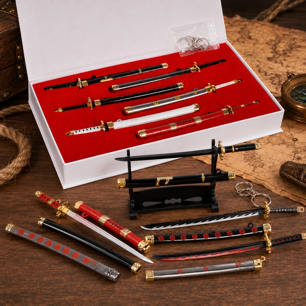 Set di Portachiavi Anime One P - Cosplay Prop Katana recensione e prezzo