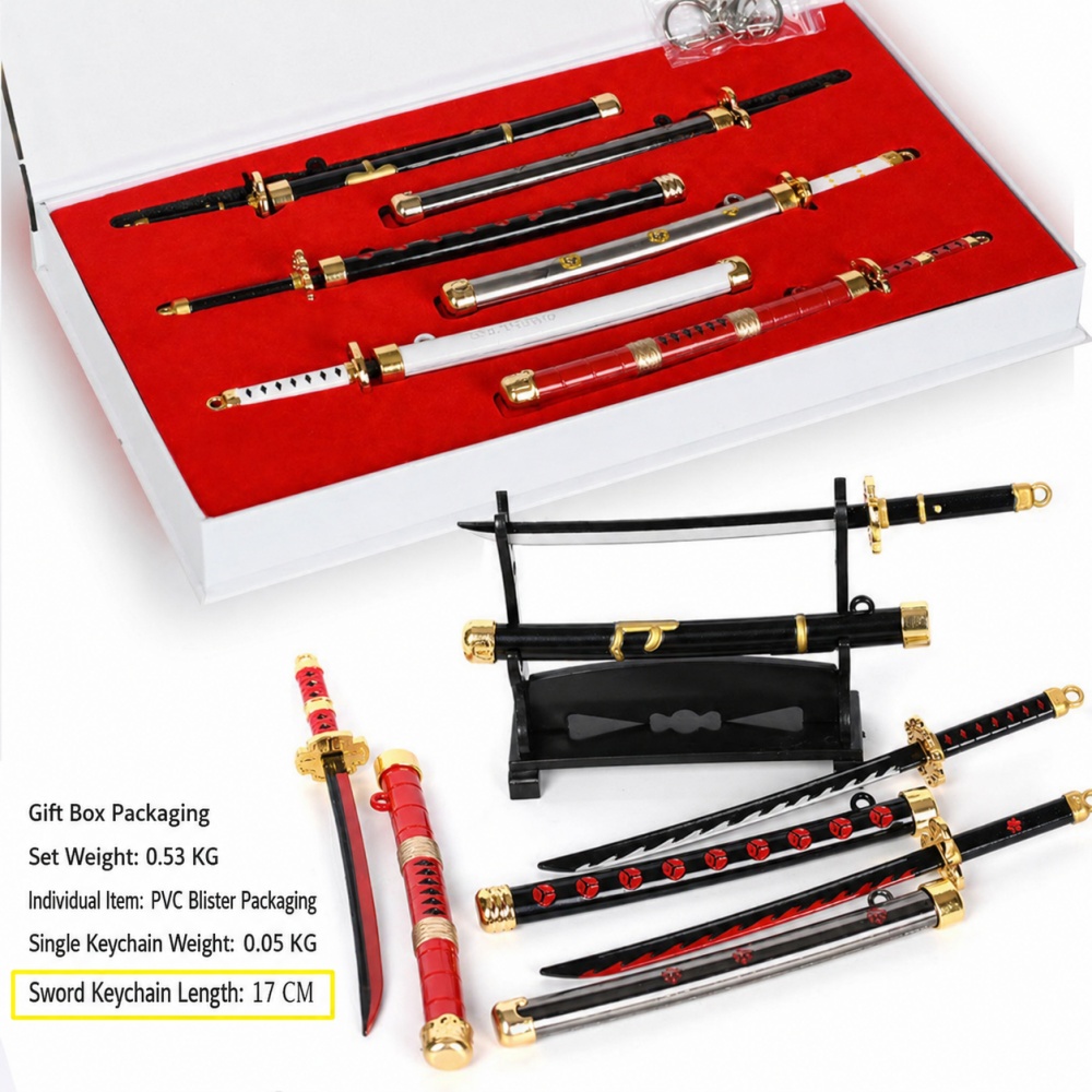Set di Portachiavi Anime One P - Cosplay Prop Katana recensione e prezzo