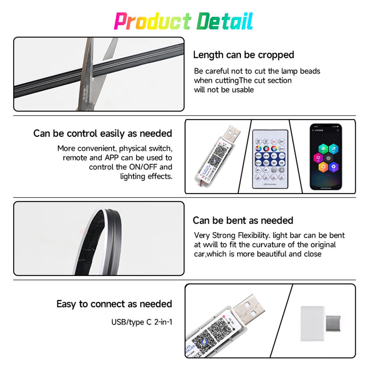 Interni auto Luce ambientale S - Led El Wire recensione e prezzo