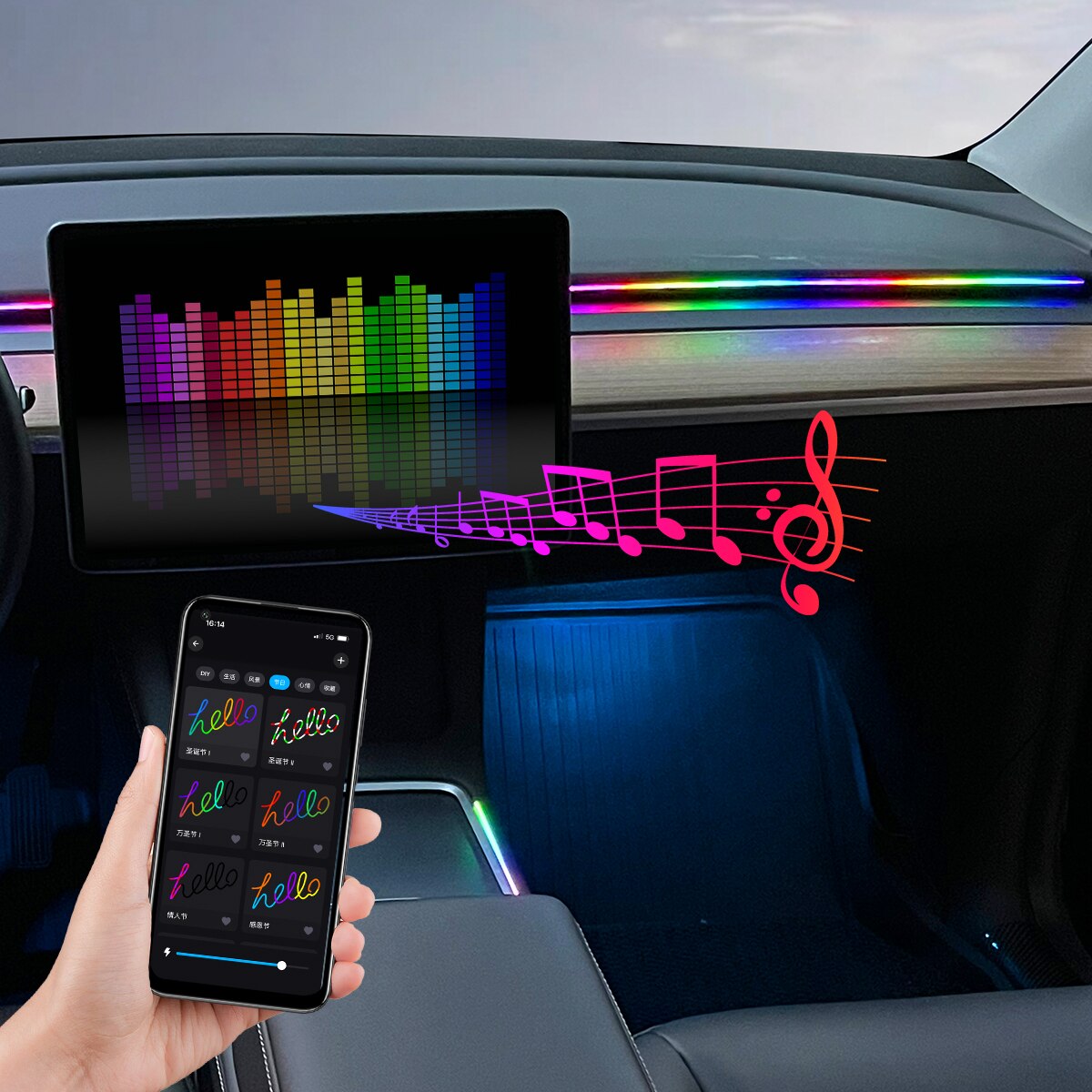 Luce ambientale a LED per auto - Led El Wire recensione e prezzo