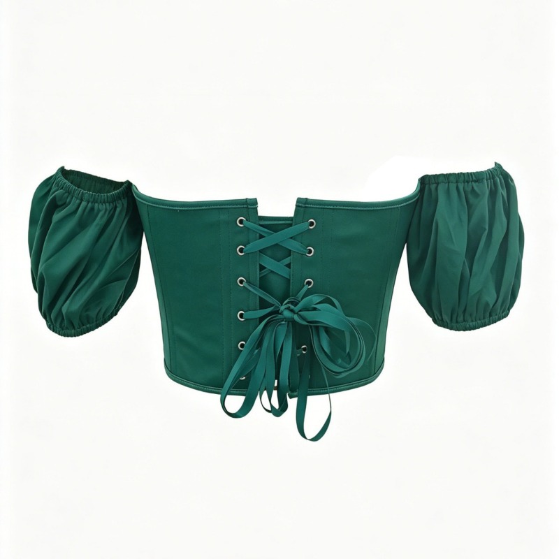 Top Corsetto Sexy in Raso Verd - Boning Corset Steel recensione e prezzo