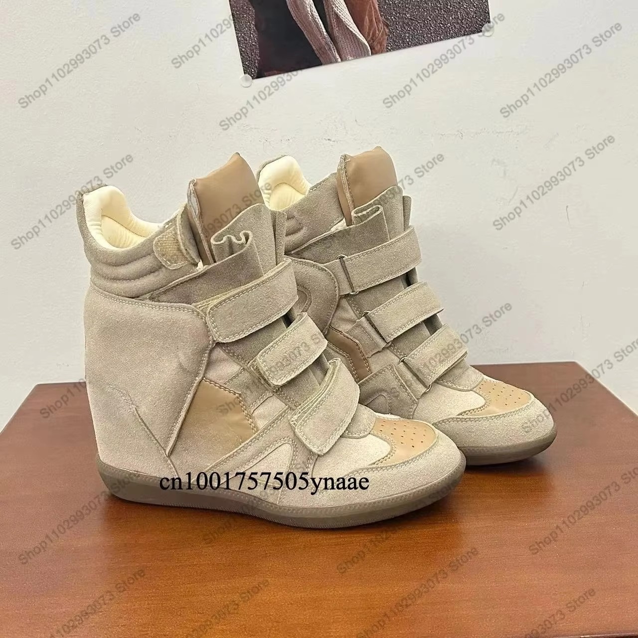 Sneakers da donna con zeppa na - Velcro Hook Loop recensione e prezzo